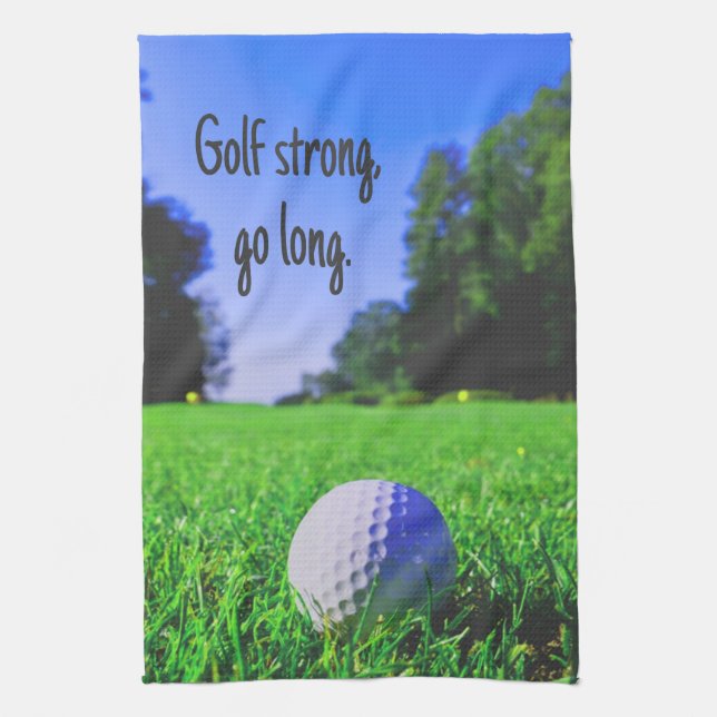 Golf strong go long,ilt golf boll kökshandduk (Vertikal)