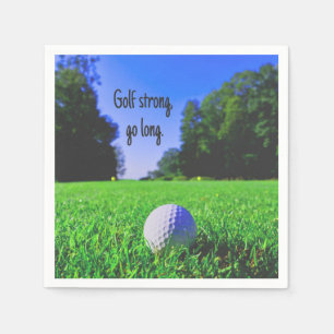 Golf strong go long,ilt golf boll pappersservett
