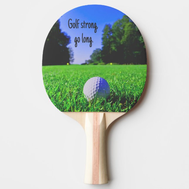 Golf strong go long,ilt golf boll pingisracket (Framsidan)