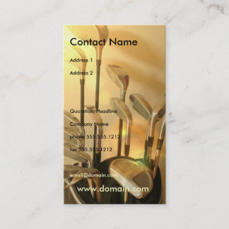 Golf stryker visitkorten visitkort