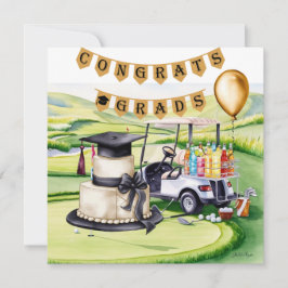 "Golf Studenten Card - Grattis Student!" Kort