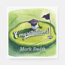 Golf Studenten Grattis Party på grönt