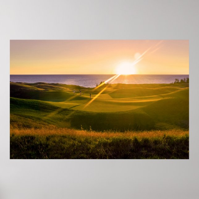 Golf Sunset Poster (Framsidan)