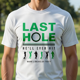 Golf Svärmodig Bröllopsfest Sista Hålet Han Nånsin T Shirt