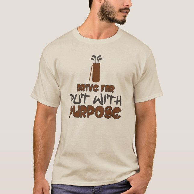 Golf Swing Glory Design T Shirt (Framsida)