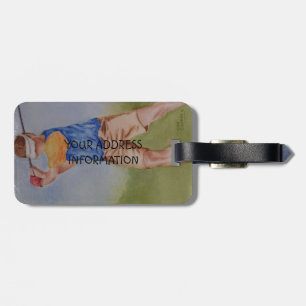 GOLF SWING PERSONLIG LUGGAGE TAG BAGAGEBRICKA