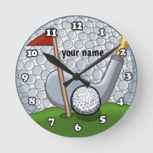 Golf Swing Rund Klocka