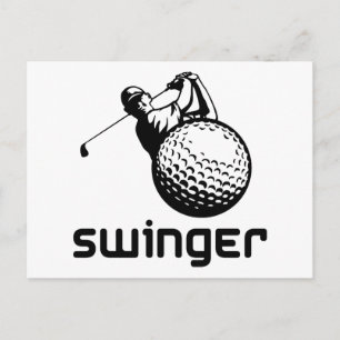 Golf Swinger Vykort