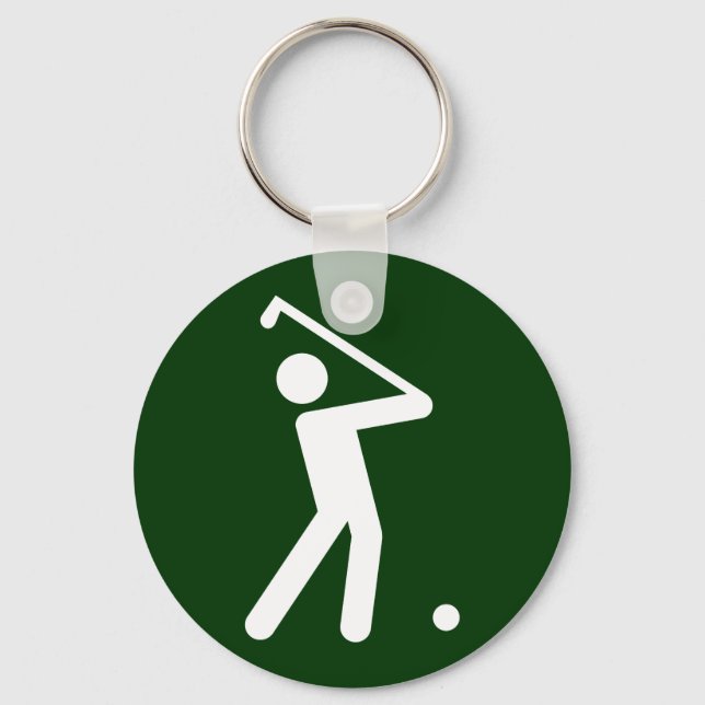 Golf Symbol-nyckelkedja Nyckelring (Framsida)