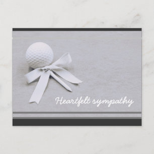 Golf Sympathy Card for a Golfer with golf boll Vykort