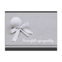 Golf Sympathy Card for a Golfer with golf boll