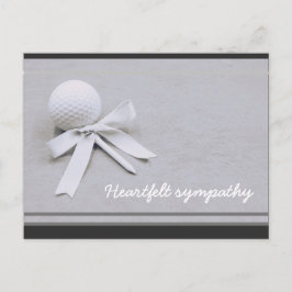Golf Sympathy Card for a Golfer with golf boll Vykort