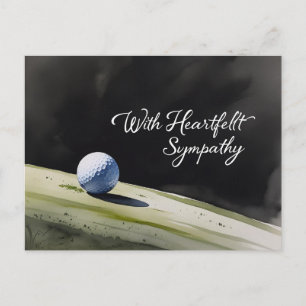 Golf sympati ”Med uppriktig sympati.” Vykort