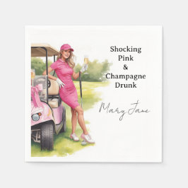 Golf Systerfest Par-Tee-firande Pappersservett