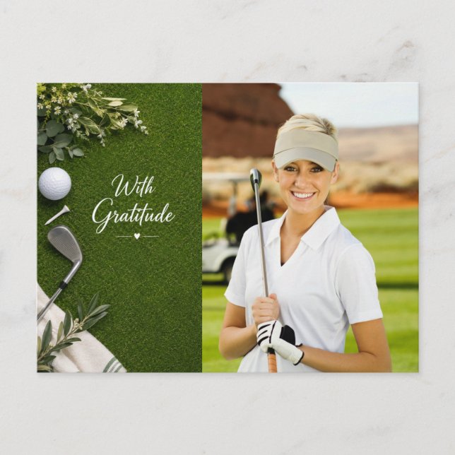 Golf Tack Create din egen fotogolfare  Vykort (Framsida)