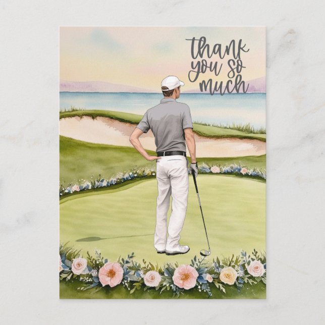 Golf-tack för att du kort golfbanans vattenfärg (Framsida)