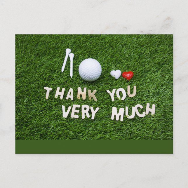 Golf - tack för ditt kort Fairway Gratitude (Framsida)