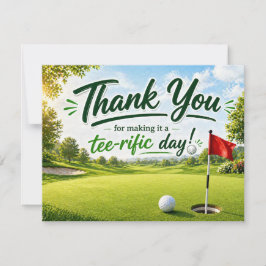 Golf Tack för en toppen dag Kort