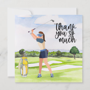 Golf - tack för golfer kort