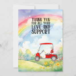 Golf Tack för kärlek och stöd till golfer