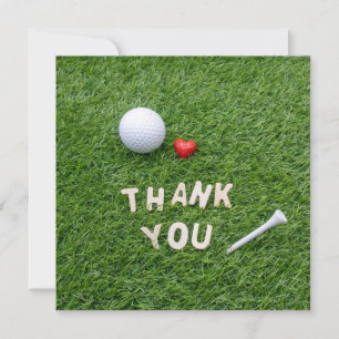 Golf Tack, kärlek på grönt Golfer Tack Kort