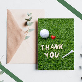 Golf Tack, kärlek på grönt Golfer Tack Kort