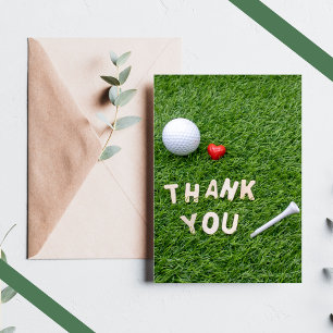 Golf Tack, kärlek på grönt Golfer Tack Kort