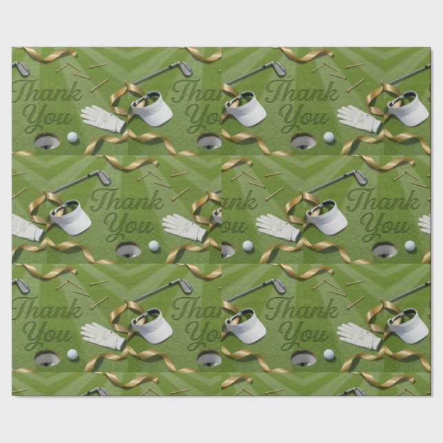Golf Tack ord på putting green  Presentpapper (Seam)