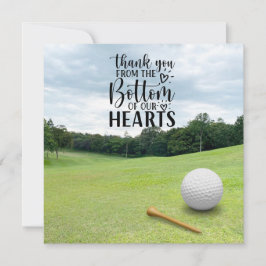 Golf-tack så mycket för golfer boll på grönt tack kort