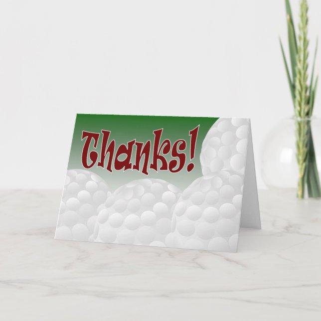 Golf - Tack! Tack Kort (Framsida)