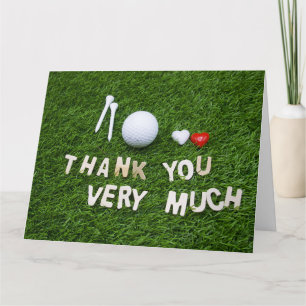 Golf - tackkort kort