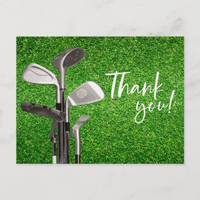 Golf - tackkort vykort (Framsida)
