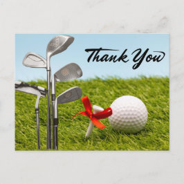 Golf - tackkort vykort