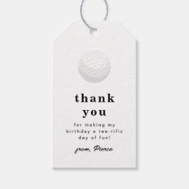 Golf tacktagg presentetikett