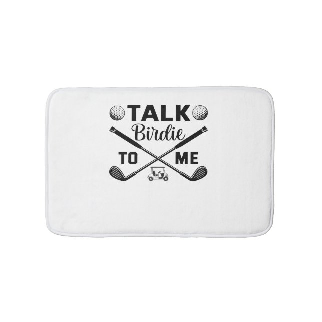 Golf Talk Birdie to Me Funny Badrumsmatta (Framsidan)