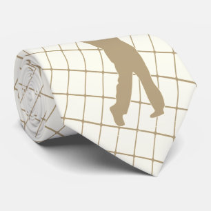 Golf Tan Silhouette Golfer och Golf Klubb Slips