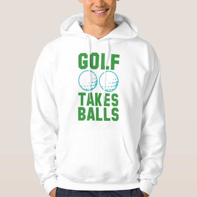 Golf Tar Bollar Hoodie (Framsida)