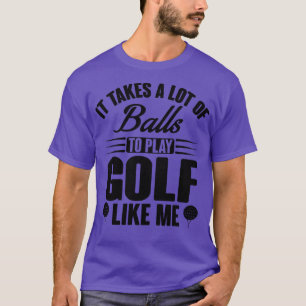 Golf tar bollar t shirt