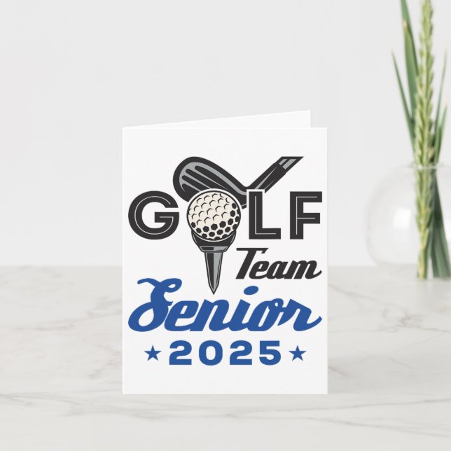 Golf Team Senior 2025 Studenten NattKL 2025 Kort (Framsida)