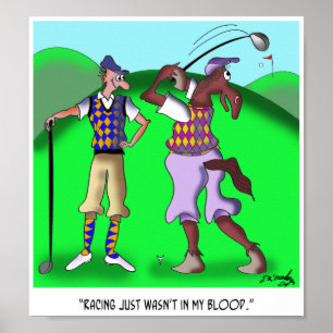 Golf-Tecknad 9528 Poster