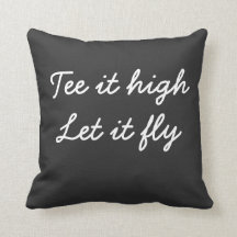 Golf Tee det högt. Låt det vara slogan