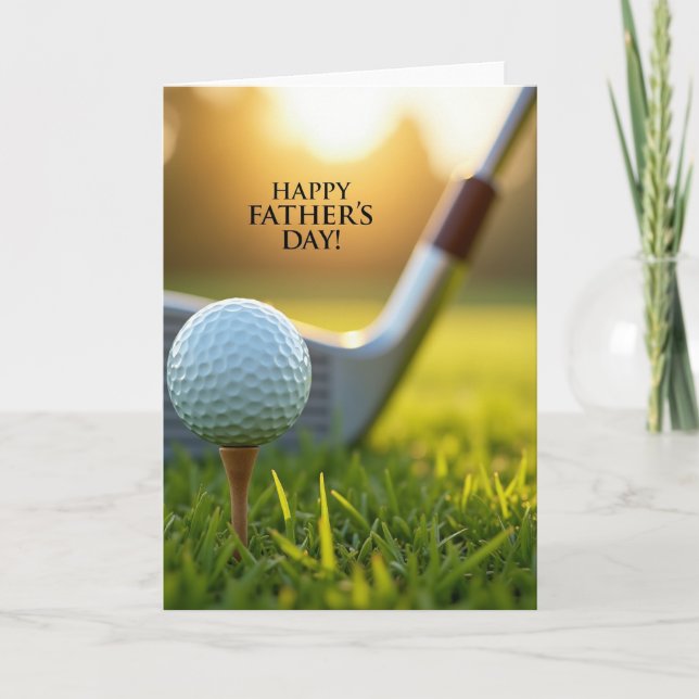 Golf Tee Fars Dagskort Kort (Framsida)