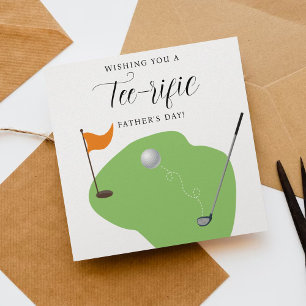 Golf Tee-rific Fars dag Card
