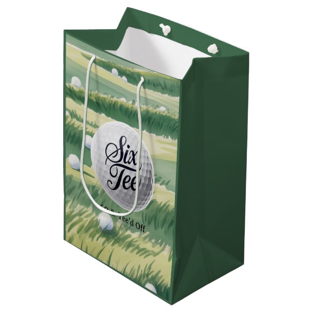 Golf tema 60 & Tee’d Off Födelsedagsfest (Framsidan Vinklad)