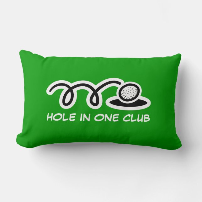 Golf Tema dekorativ kudde med roligt citat (Framsida)