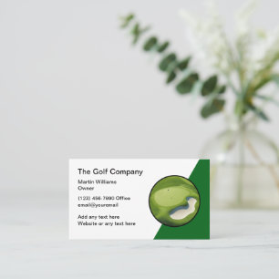 Golf Tema Modern Affärskort Unik Visitkort