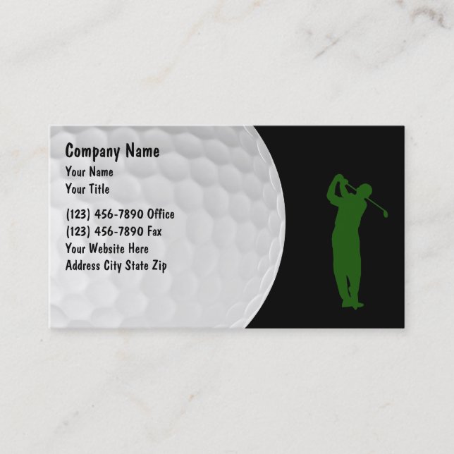 Golf tema modern layout visitkort (Framsida)