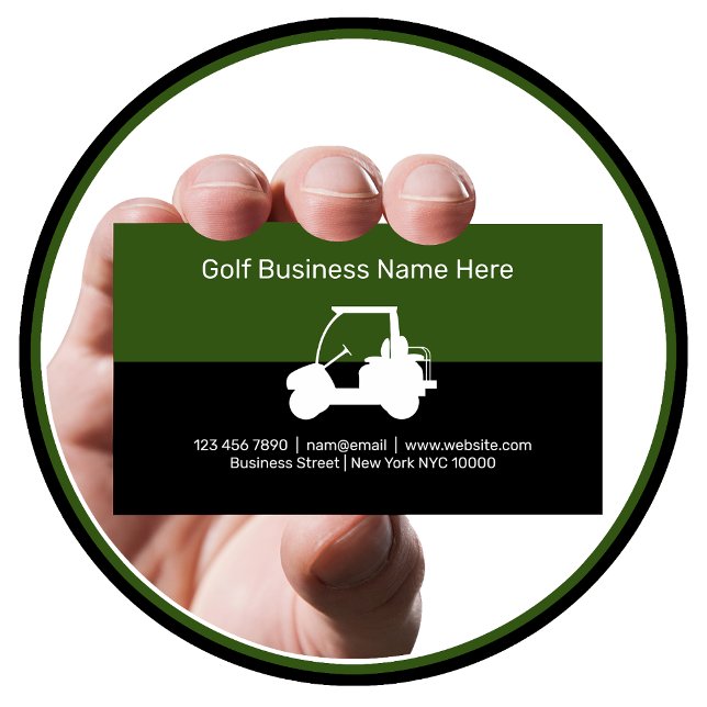 Golf tema moderna visitkort (Skapare uppladdad)