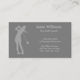 Golf-temakort - Dam Visitkort