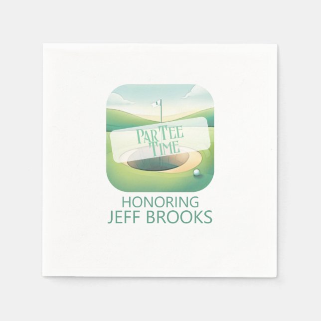 Golf-Temaparty Pappersservett (Framsidan)